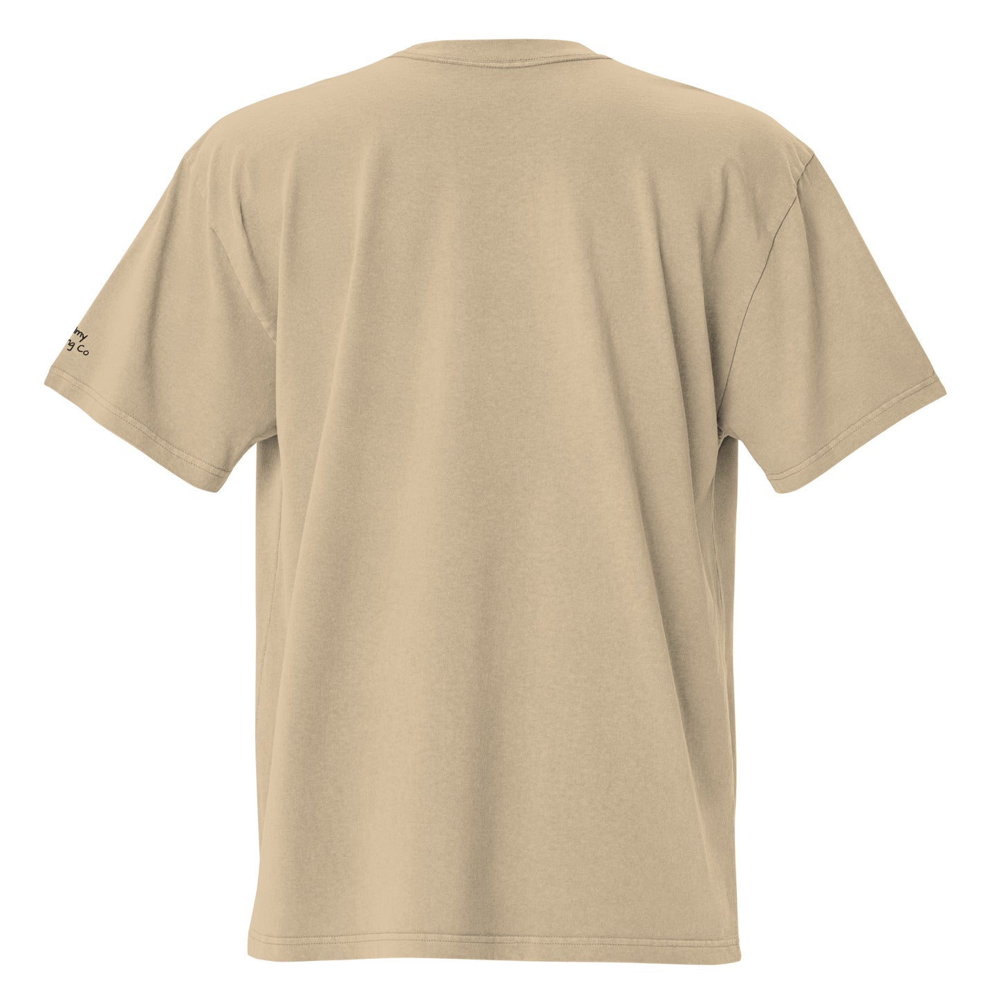 OVERSIZED TEE WITH EMBROIDERED SUNFLOWER